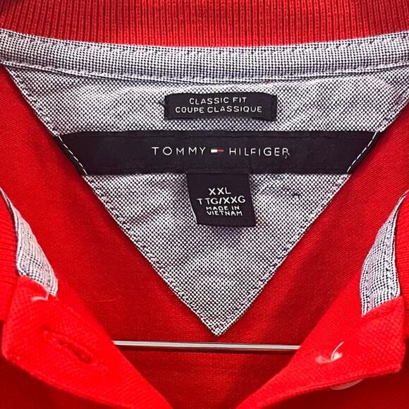 Tommy Hilfiger Womens Classic Fit Short Sleeve Red Polo SEE PHOTOS | Size XXL - Picture 3 of 6
